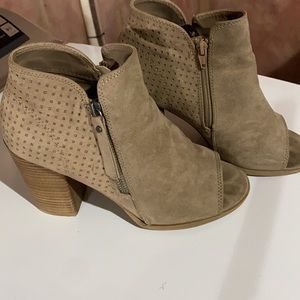 Tan bootie